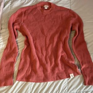 Calvin Klein Jeans Rose Waffle-Knit Crewneck Sweater